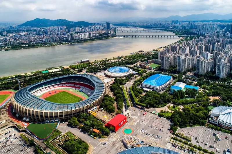 마곡 선착장 풍경 사진